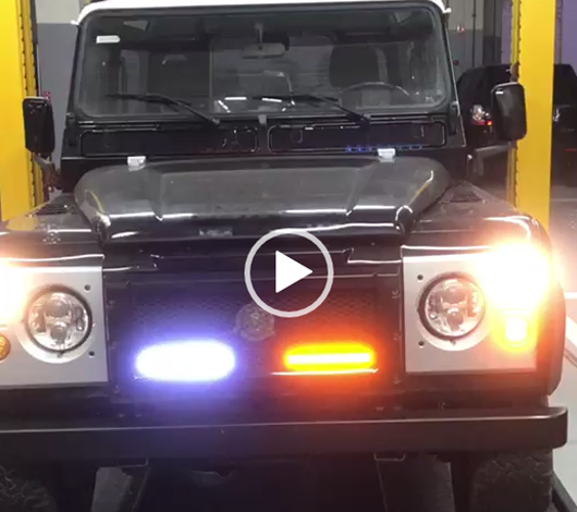 Defender front bumper DRL with dynamic indicator!　Part 2